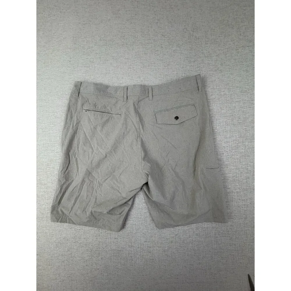 Linksoul Men’s Golf Shorts Size 38 Gray Stretch Performance Casual Chino